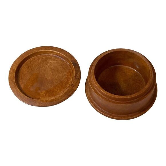 Kamani Wood Bowl Wooden Trinket Dish Boho Rustic Guitar Music Gift Jewelry Mini - Picture 3 of 7